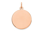 FJC Finejewelers 14 kt Rose Gold Round Disc Charm 17
