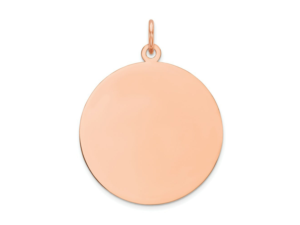 FJC Finejewelers 14 kt Rose Gold Round Disc Charm