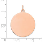 FJC Finejewelers 14 kt Rose Gold Round Disc Charm