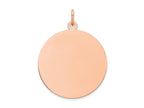 FJC Finejewelers 14 kt Rose Gold Round Disc Charm