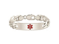 FJC Finejewelers 925 Sterling Silver Figaro Anchor Link Enameled Medical ID Bracelet 8.5 Inches x 11 mm