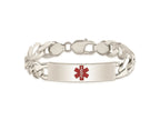 FJC Finejewelers 925 Sterling Silver Figaro Anchor Link Enameled Medical ID Bracelet 8.5 Inches x 11 mm