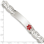 FJC Finejewelers 925 Sterling Silver Polished Anchor Link Enameled Medical ID Bracelet 8.5 Inches x 12 mm