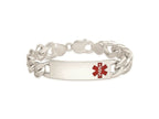 FJC Finejewelers 925 Sterling Silver Enameled Polished Medical Curb Link ID Bracelet 8.5 Inches x 13 mm