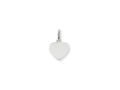 FJC Finejewelers 14 kt White Gold Plain .013 Gauge Engravable Heart Charm 16 x 10 mm