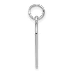 FJC Finejewelers 14 kt White Gold Plain .027 Gauge Engravable Heart Charm 24 x 18 mm