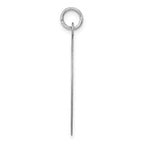 FJC Finejewelers 14 kt White Gold Personalized Plain .018 Gauge Round Engravable Disc Charm 28 x 24 mm