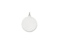 FJC Finejewelers 14 kt White Gold Personalized Plain .027 Gauge Round Engravable Disc Charm 28 x 24 mm