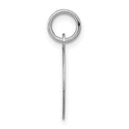 FJC Finejewelers 14 kt White Gold Personalized Plain .018 Gauge Round Engravable Disc Charm 20 x 13 mm