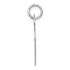 FJC Finejewelers 14 kt White Gold Personalized Large Engravable Heart 25 x 18 mm