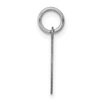 FJC Finejewelers 14 kt White Gold Personalized Round Disc Charm 19 mm x 12 mm