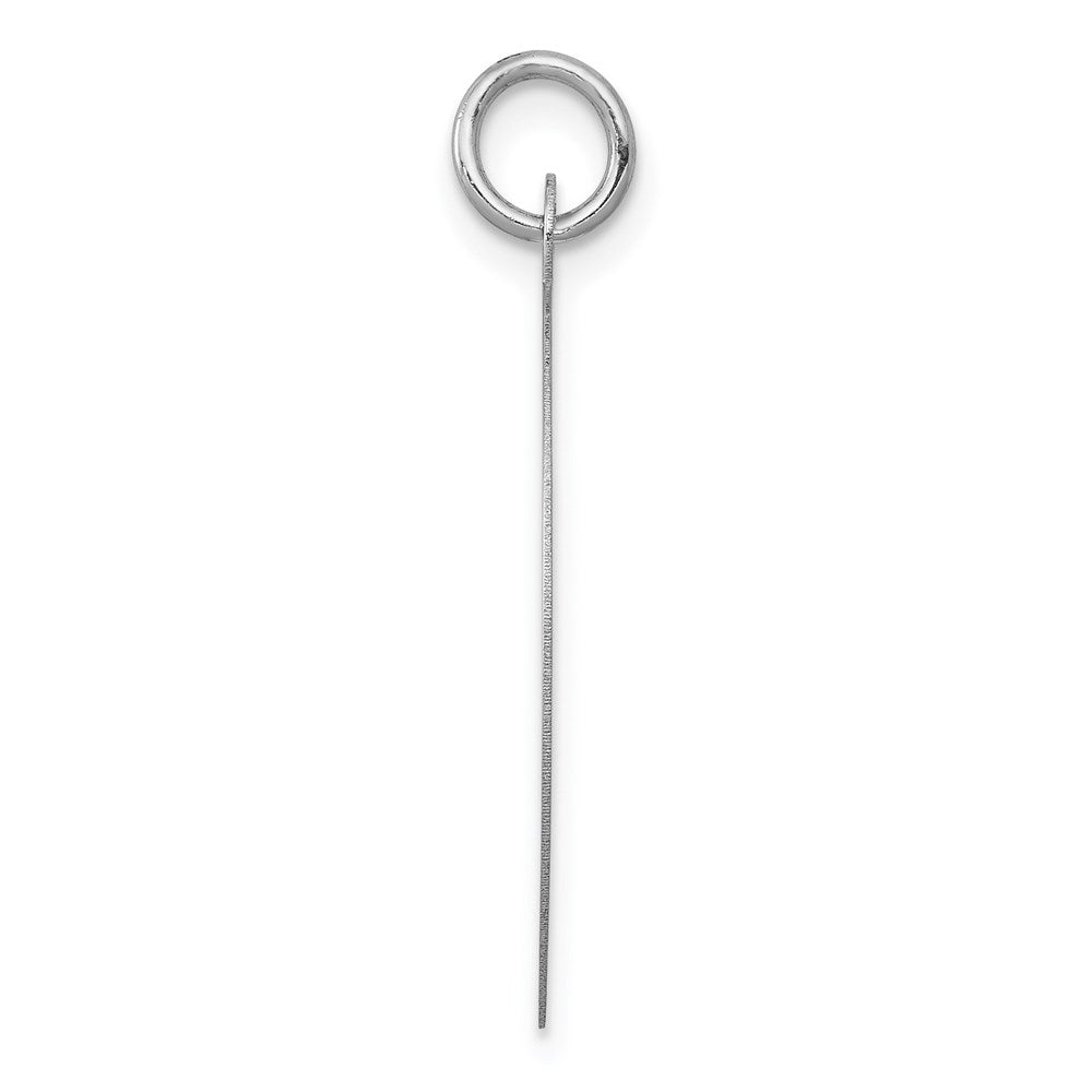 FJC Finejewelers 14 kt White Gold Round Personalized Disc Charm 29 x 22mm