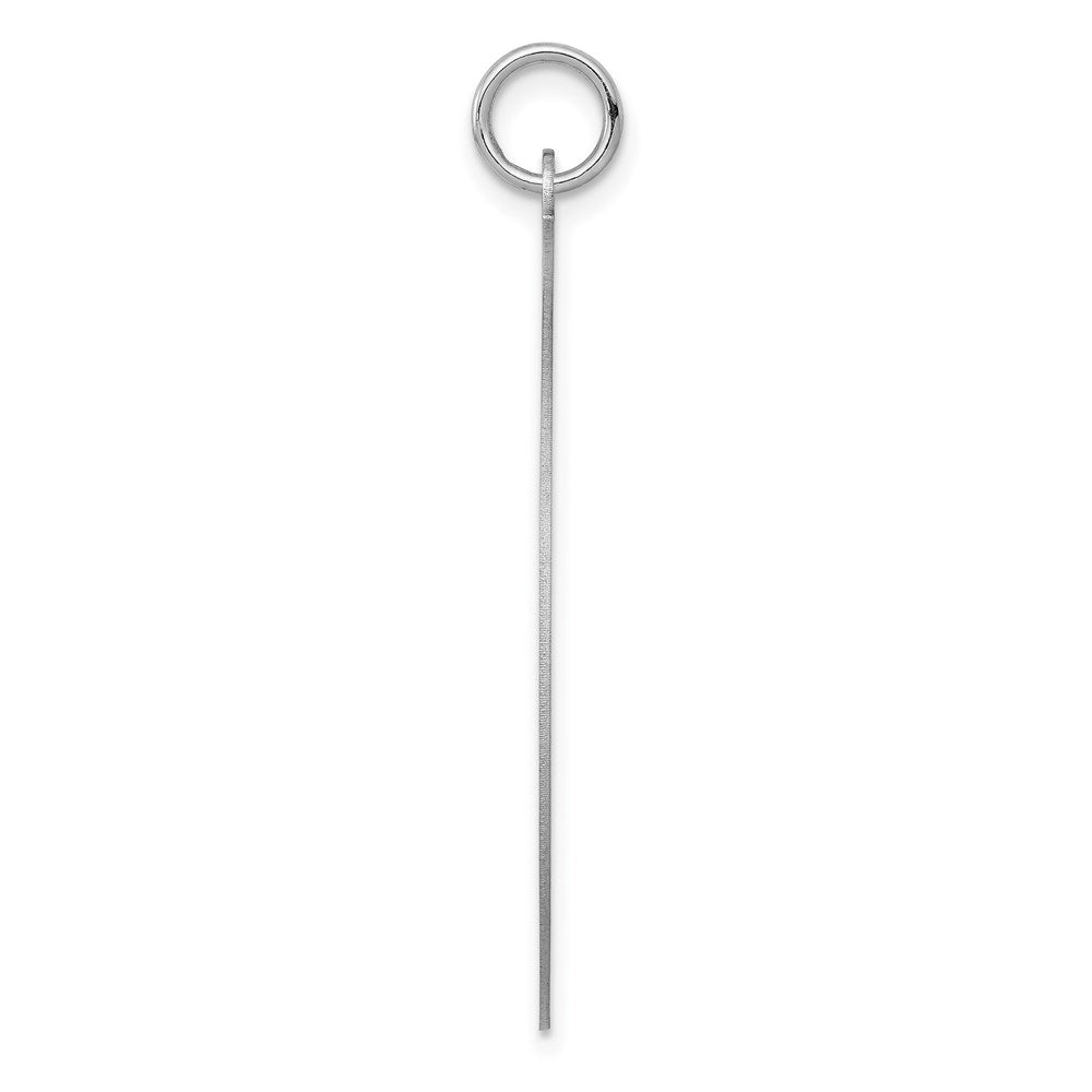 FJC Finejewelers 14 kt White Gold Personalized Round Disc Charm 39 x 32 mm