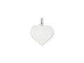 FJC Finejewelers 14 kt White Gold Heart Disc Charm 19 x 17mm