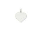 FJC Finejewelers 14 kt White Gold Heart Disc Charm 19 x 17mm