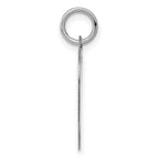 FJC Finejewelers 14 kt White Gold Heart Disc Charm 23 mm x 18 mm