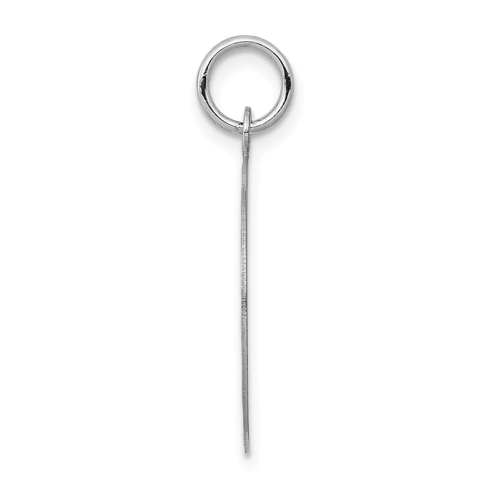 FJC Finejewelers 14 kt White Gold Bright Cut Etched .018 Gauge Engraveable Round Disc Charm 27 mm x 19 mm