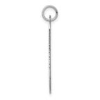 FJC Finejewelers 14 kt White Gold Plain .027 Gauge Engraveable Dog Tag Disc Charm 33 mm x 16 mm