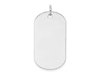 FJC Finejewelers 14 kt White Gold Plain .027 Gauge Engraveable Dog Tag Disc Charm 33 mm x 16 mm