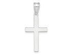 FJC Finejewelers 14 kt White Gold Polished Cross Charm 26 mm x 11 mm