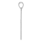 FJC Finejewelers 14 kt White Gold Polished Cross Charm 39 mm x 21 mm