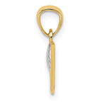 FJC Finejewelers 14 kt Yellow Gold and Rhodium Golf Charm 16 x 12 mm