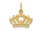 FJC Finejewelers 14 kt Yellow Gold Crown Charm 12 x 15 mm