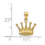 FJC Finejewelers 14 kt Yellow Gold Crown Charm 15 x 15 mm