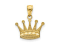 FJC Finejewelers 14 kt Yellow Gold Crown Charm 15 x 15 mm