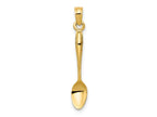FJC Finejewelers 14 kt Yellow Gold 3-D Table Spoon Charm 27 x 5 mm