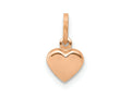 FJC Finejewelers 14 kt Rose Gold Themed Polished 3-D Heart Charm 11 mm x 6 mm