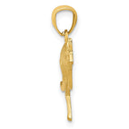 FJC Finejewelers 14 kt Yellow Gold Textured Kangaroo Charm 17 mm x 24 mm