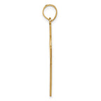 FJC Finejewelers 14 kt Yellow Gold Laser Cut Jesus Face Cross Charm
