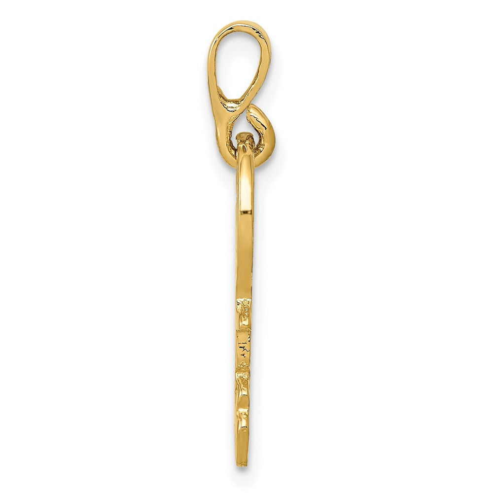 FJC Finejewelers 14 kt Yellow Gold Polished Key Charm