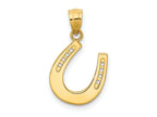 FJC Finejewelers 14 kt Yellow Gold Polished Horseshoe Charm