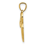 FJC Finejewelers 14 kt Yellow Gold Polished Cut-out Owl Charm