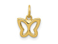 FJC Finejewelers 14 kt Yellow Gold Polished Butterfly Charm