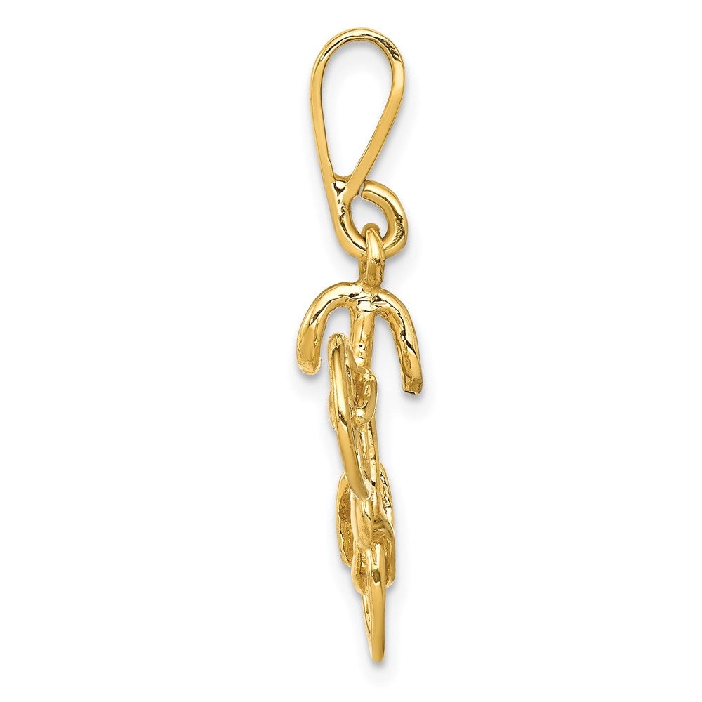 FJC Finejewelers 14 kt Yellow Gold t Polished 3D Bicycle Charm
