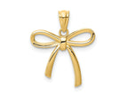FJC Finejewelers 14 kt Yellow Gold Polished Small Ribbon Bow Charm 16 mm