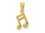 FJC Finejewelers 14 kt Yellow Gold Polished Music Note Charm 7 mm