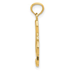 FJC Finejewelers 14 kt Yellow Gold Polished Treble Clef Charm 7 mm
