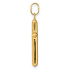 FJC Finejewelers 14 kt Yellow Gold Polished Hollow Latin Cross Charm 26 mm
