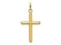 FJC Finejewelers 14 kt Yellow Gold Polished Hollow Latin Cross Charm 26 mm