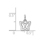 FJC Finejewelers 14 kt White Gold Cut-out Butterfly Charm