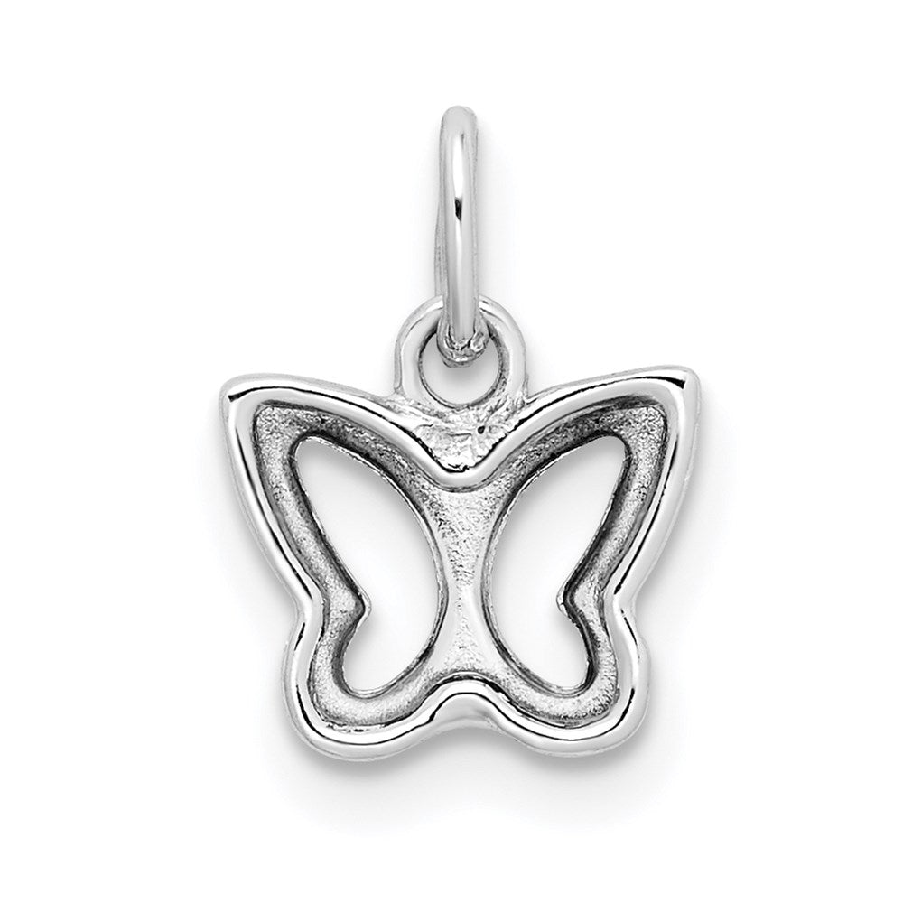 FJC Finejewelers 14 kt White Gold Cut-out Butterfly Charm