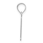 FJC Finejewelers 14 kt White Gold Polished Etched Letter L Initial Charm