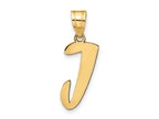 FJC Finejewelers 14 kt Yellow Gold Polished Script Letter J Initial Charm