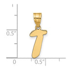 FJC Finejewelers 14 kt Yellow Gold Polished Script Letter T Initial Charm