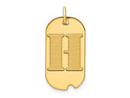 FJC Finejewelers 14 kt Yellow Gold Polished Letter H Initial Dog Tag Charm 24 x 13 mm