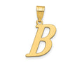 FJC Finejewelers 14 kt Yellow Gold Polished Letter B Initial Charm 17 x 15 mm